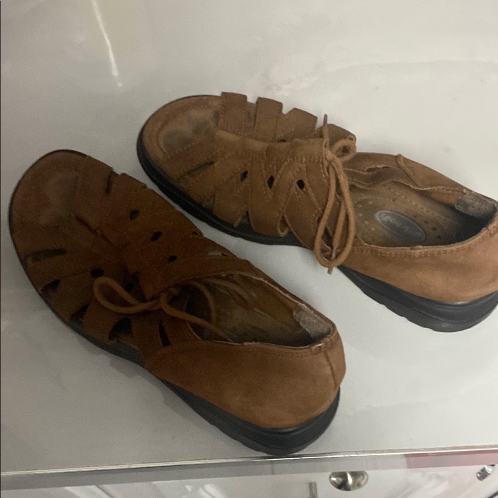 Dr. Scholl's Brown Sandals with Ventilation Cutouts